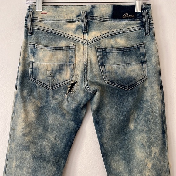 Diesel Industry Women’s Magic Jeans Size W24 L32 Distressed with Patchwork - Picture 6 of 10